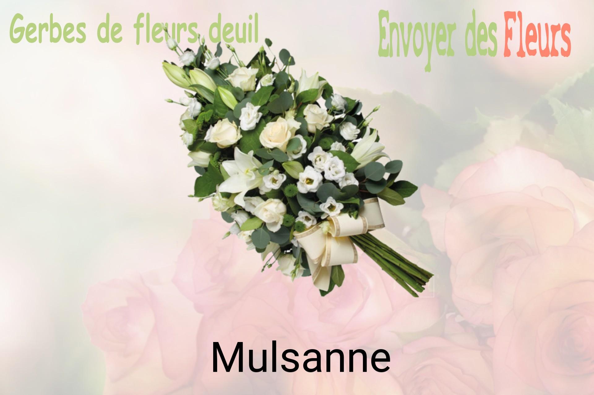 Gerbe de fleurs de deuil livrée à Mulsanne